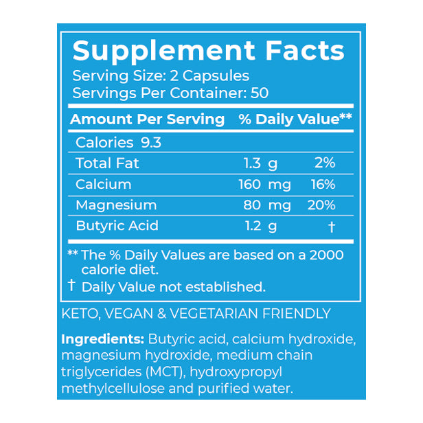 Calcium/Magnesium Butyrate (250 caps)