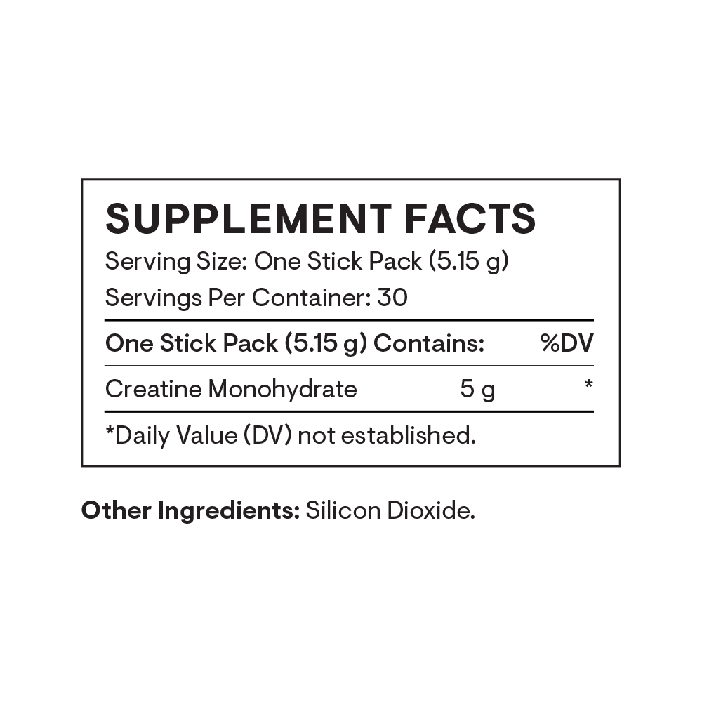 Creatine Stick Packets