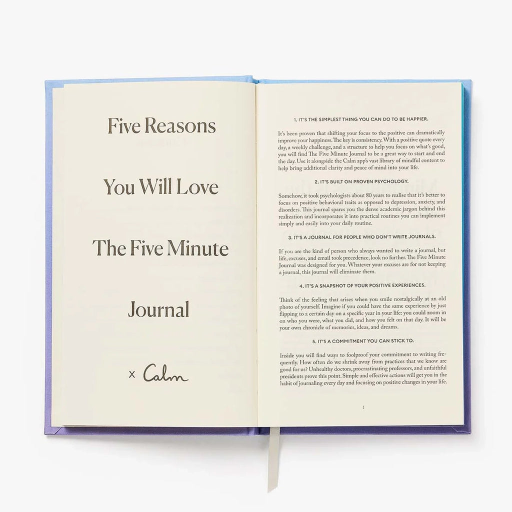 The Five Minute Journal  x  Calm - Gratitude