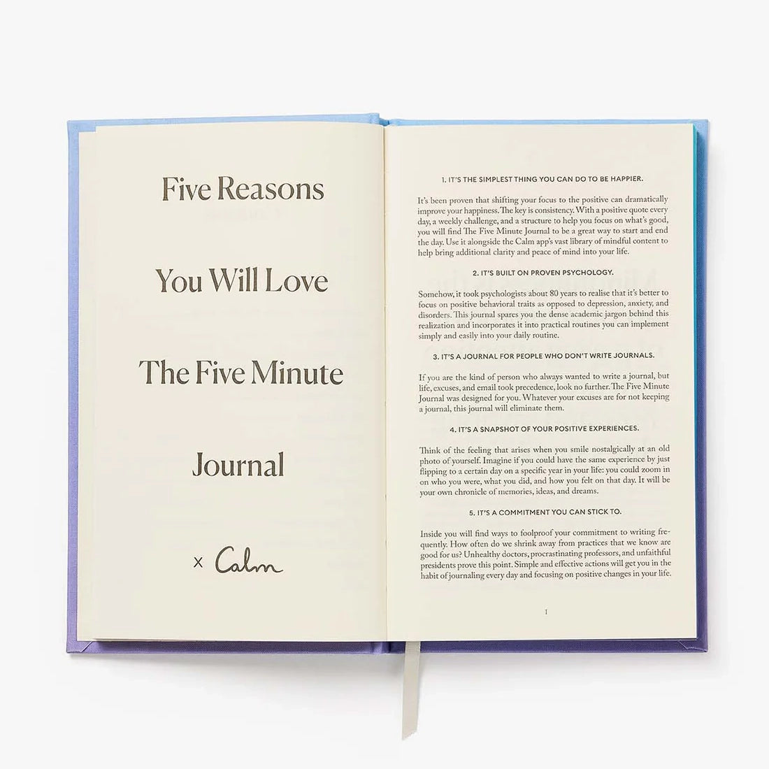 The Five Minute Journal  x  Calm - Gratitude