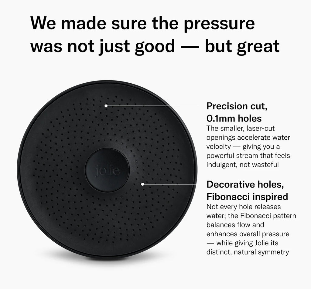 Filtered Shower Head - Black