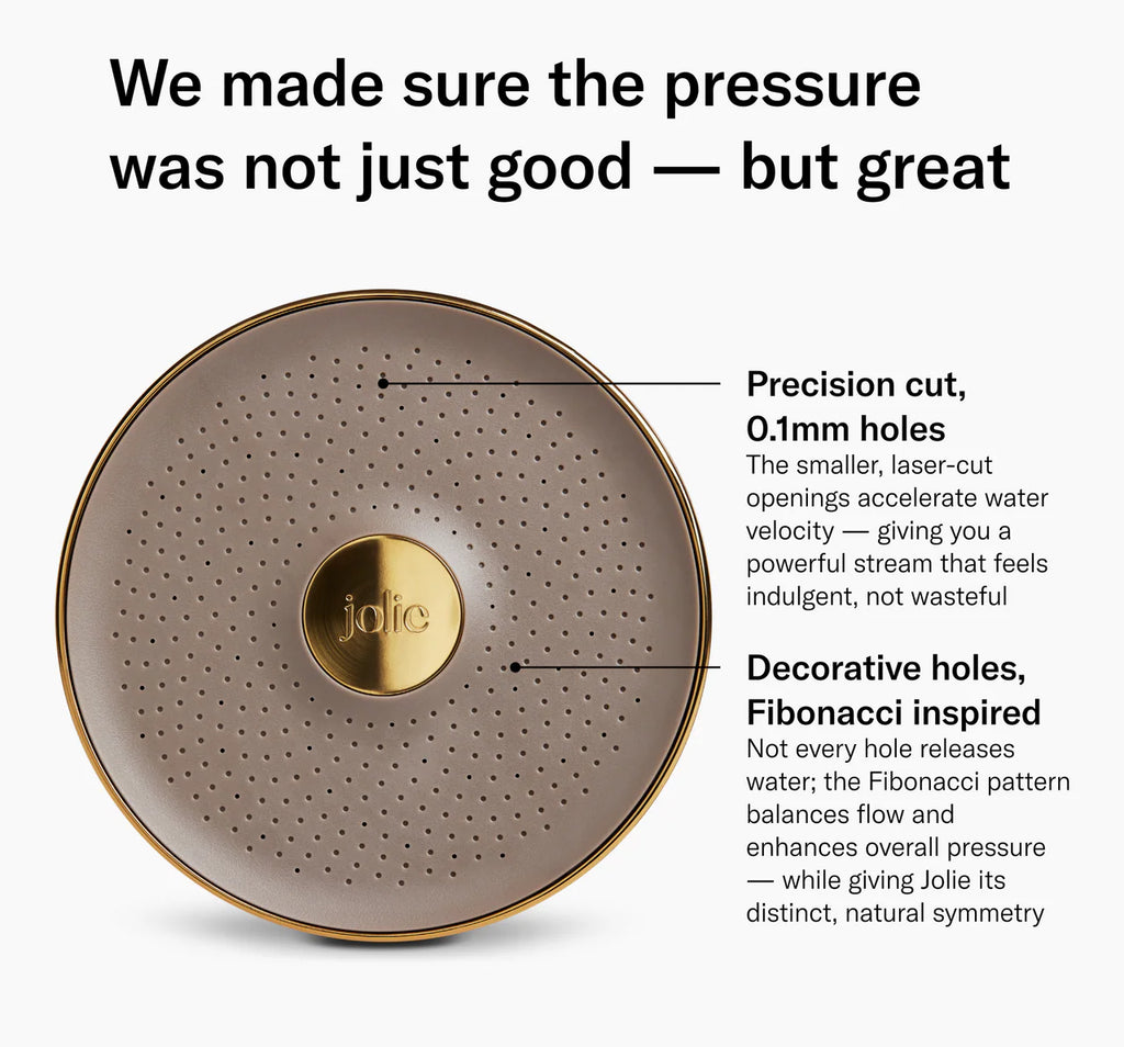 Filtered Shower Head - Brushed Gold