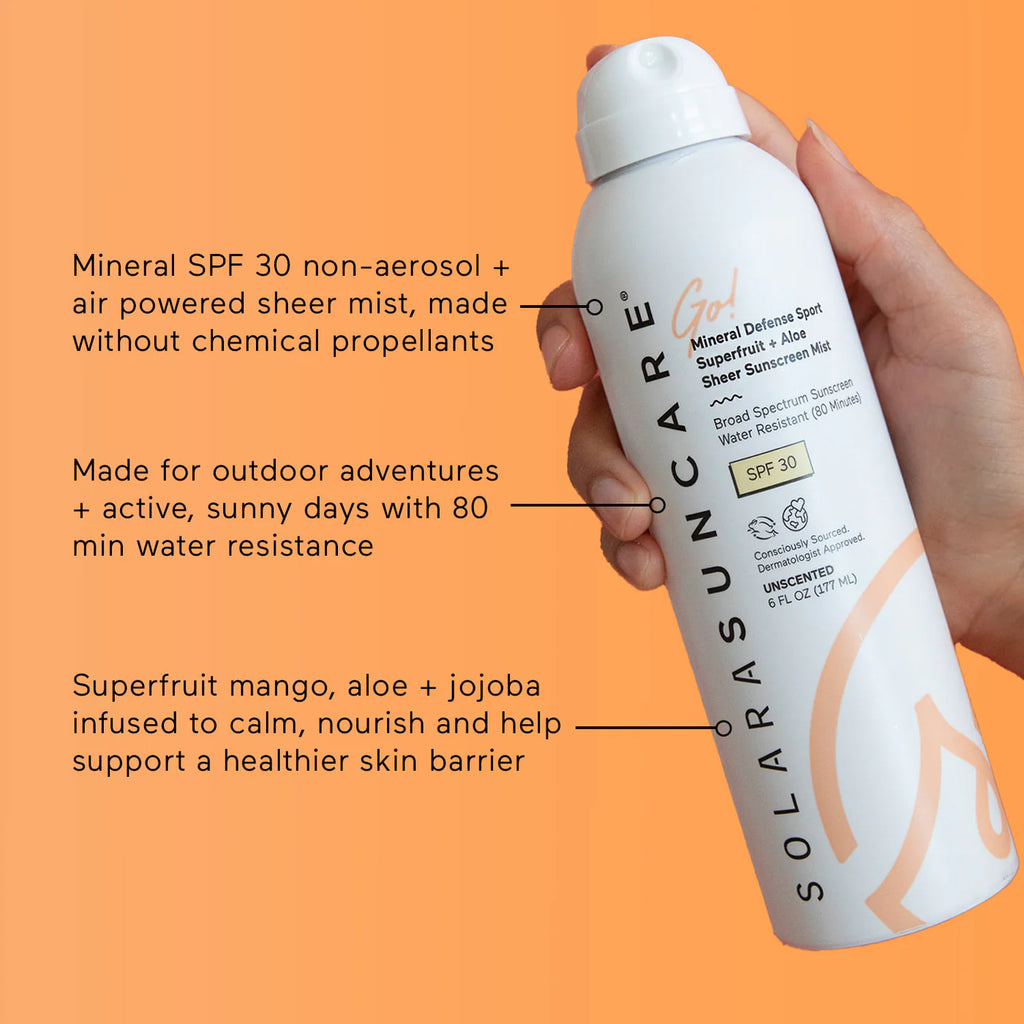 Go! Mineral Defense SPORT Sunscreen Mist, SPF 30