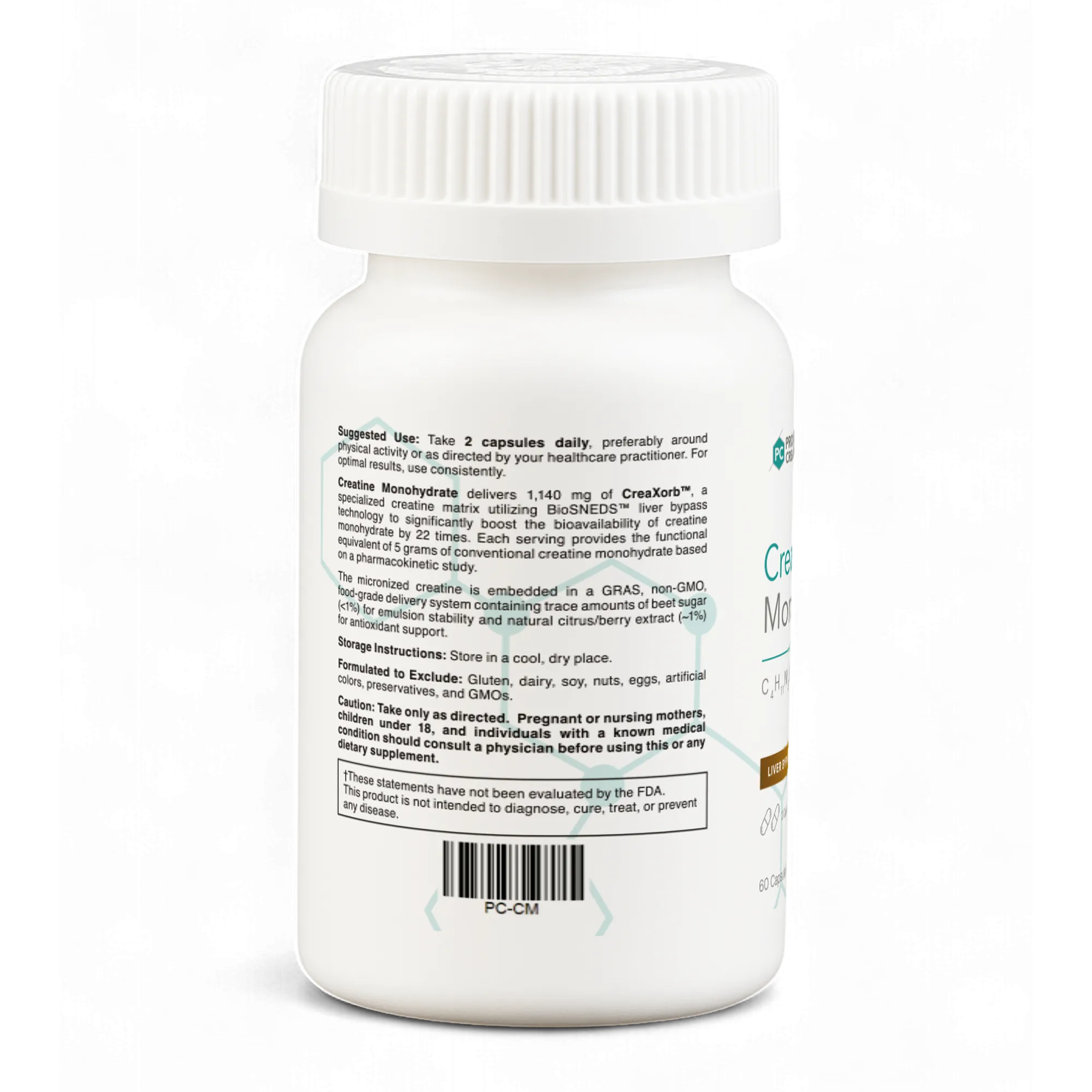 Creatine Monohydrate 60 capsules