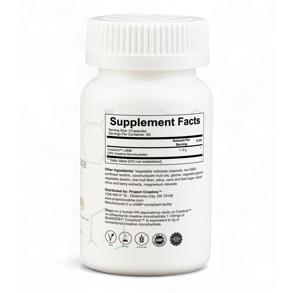 Creatine Monohydrate 60 capsules