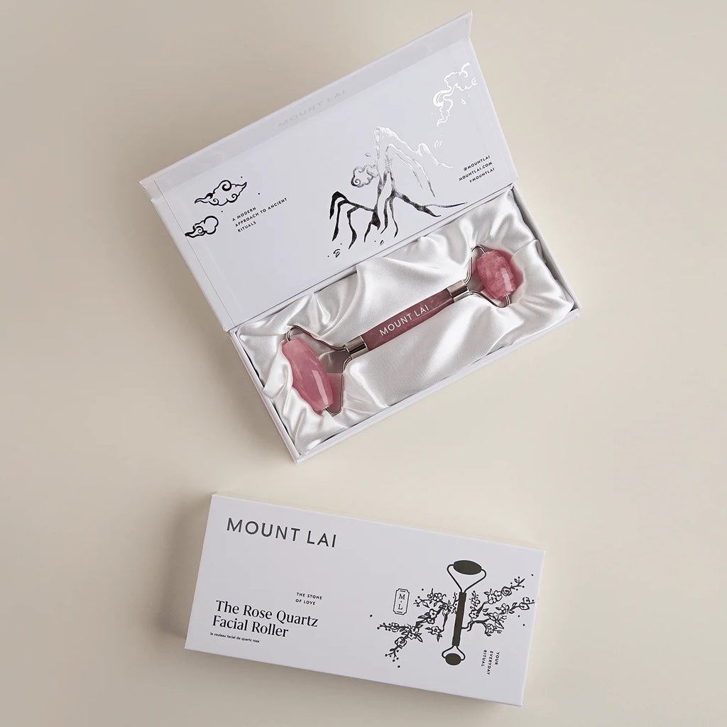 The De-Puffing Facial Roller: Rose Quartz