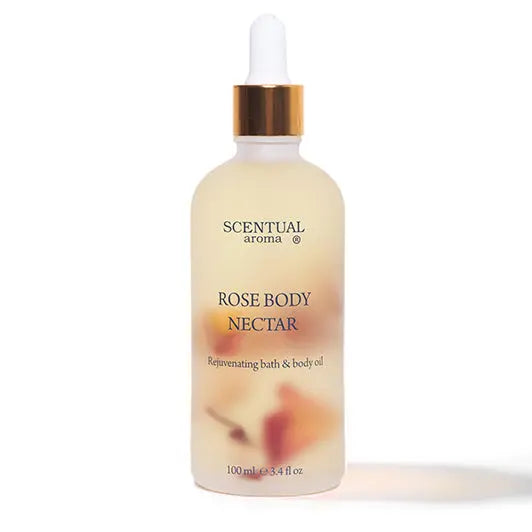 Rose Body Nectar, Rejuvenating Bath & Body Oil