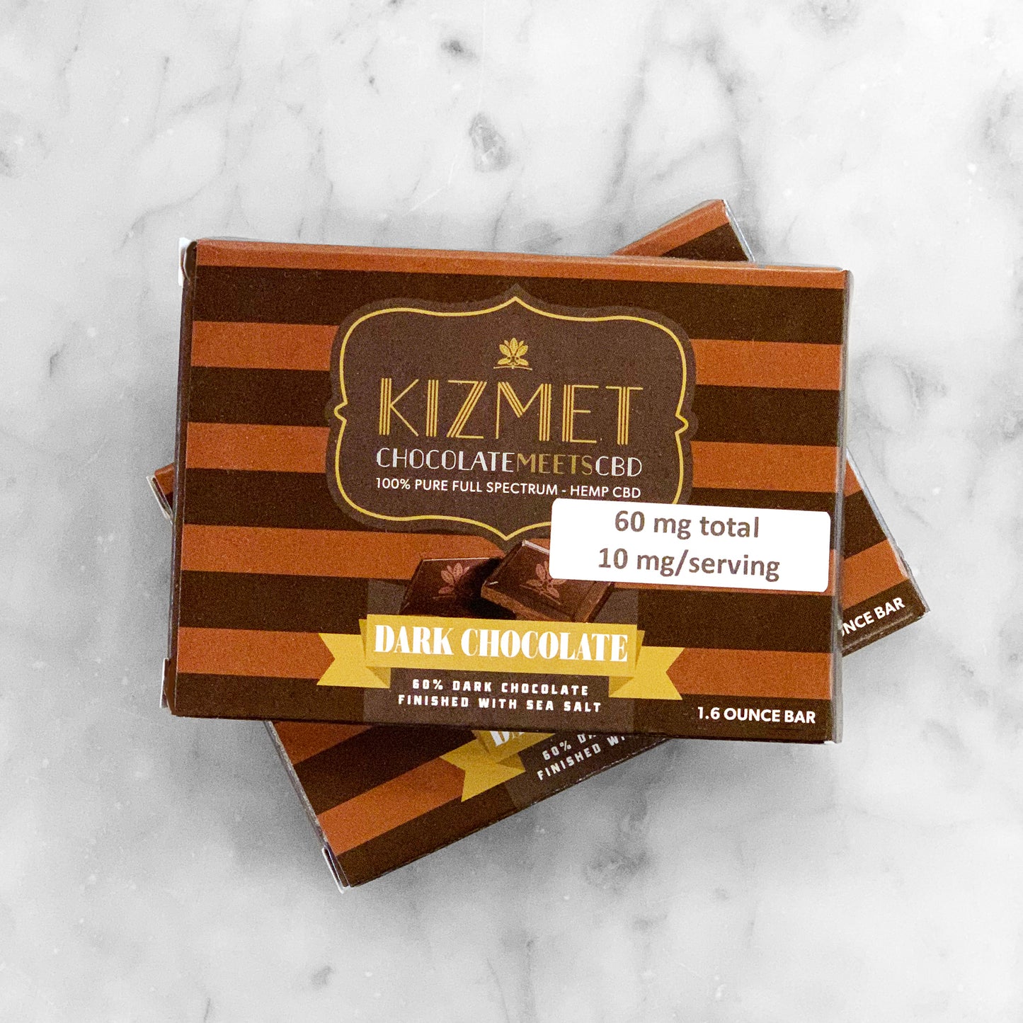 Kizmet CBD Dark Chocolate (60mg) 1.6oz