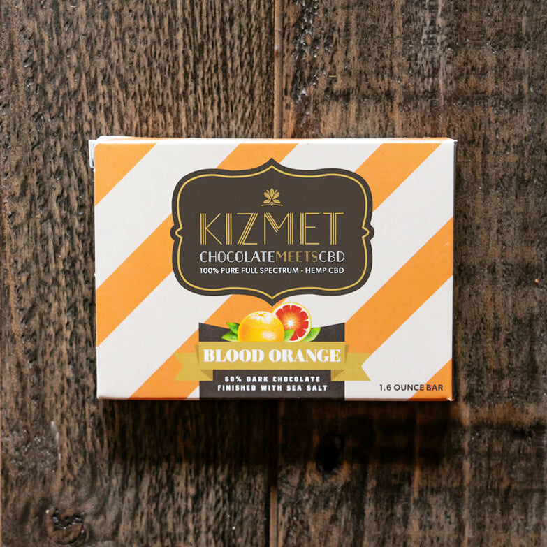 Kizmet Dark Chocolate Blood Orange CBD (60mg)1.6oz