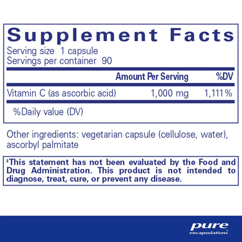 Ascorbic Acid 1000mg  *90 caps*